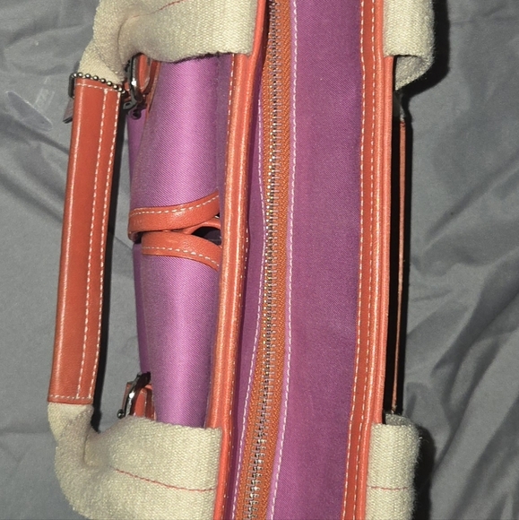 ❤️Coach Purse Orange & Purple - Picture 15 of 15